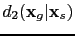 $\displaystyle d_2(\textbf{x}_g\vert\textbf{x}_s)$