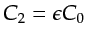 $ C_2 = \epsilon C_0$