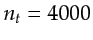 $ \gls{nt}=4000$