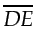 $\displaystyle \overline{DE}$